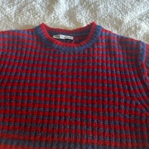 Adorable stripe cropped acrylic Zara sweats size small